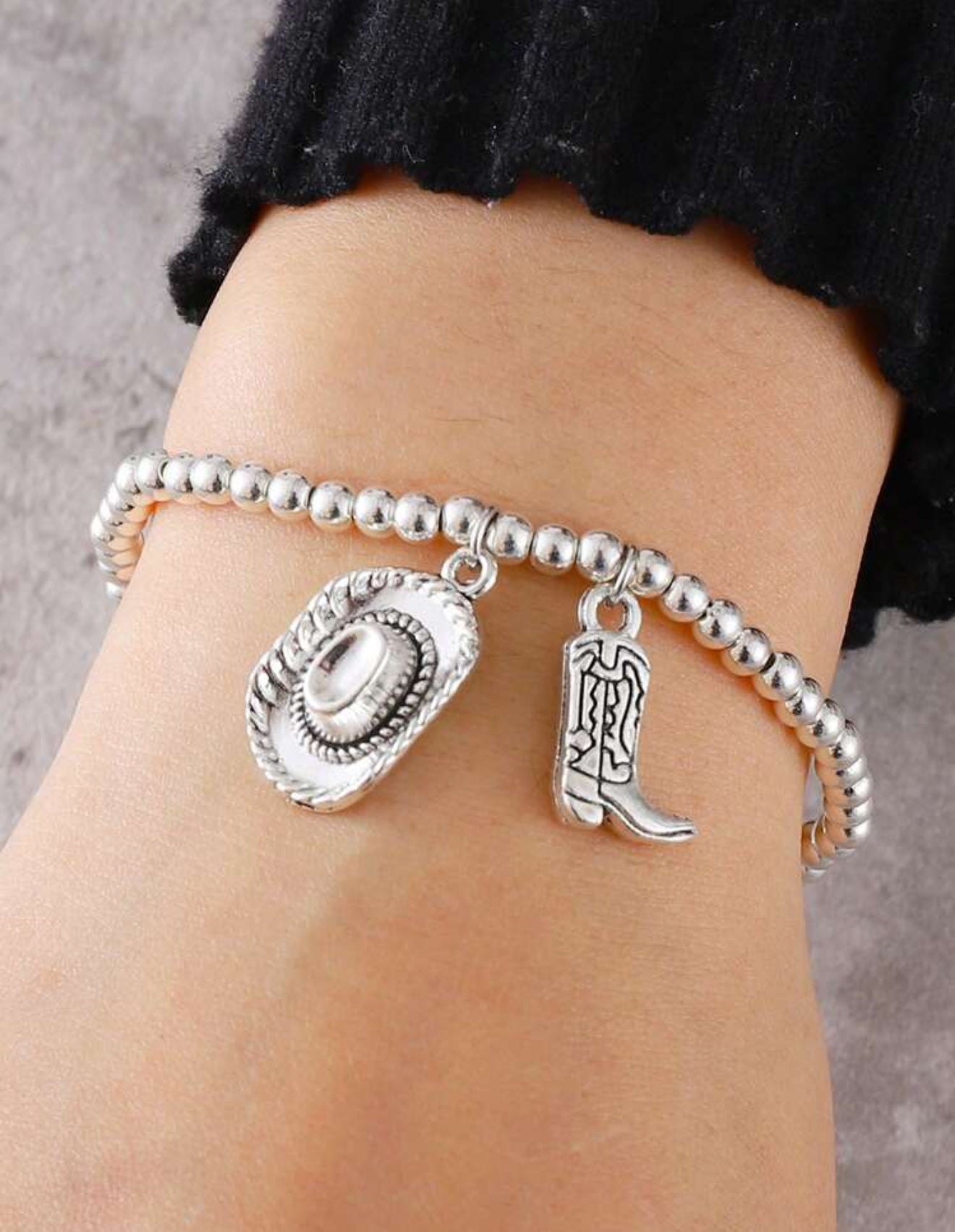 Cowboy Up Charm Bracelet