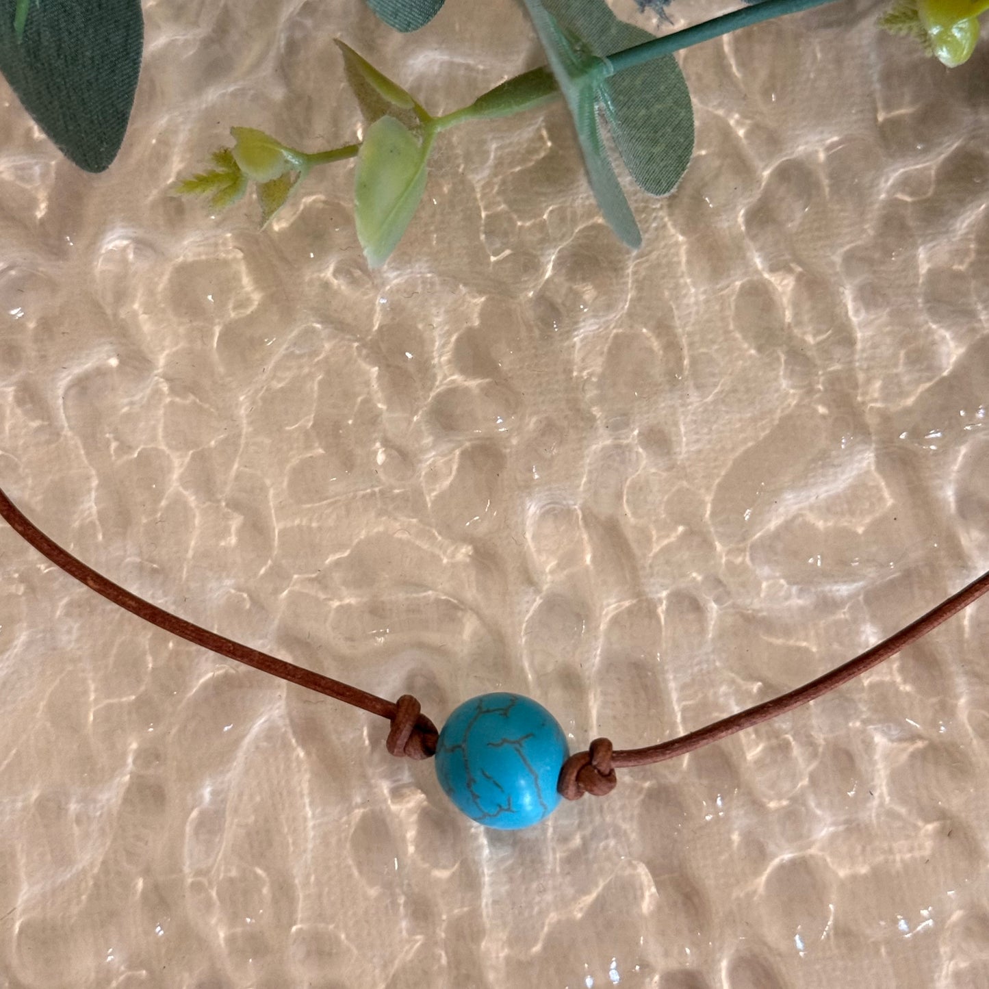 Tranquility Leather Choker